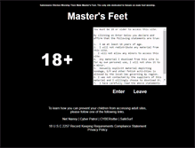 Tablet Screenshot of mastersfeet.com